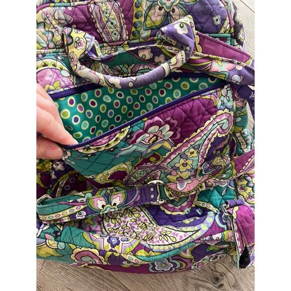 Vera Bradley Paisley Floral Quilted Backpack - Picture 13 of 13